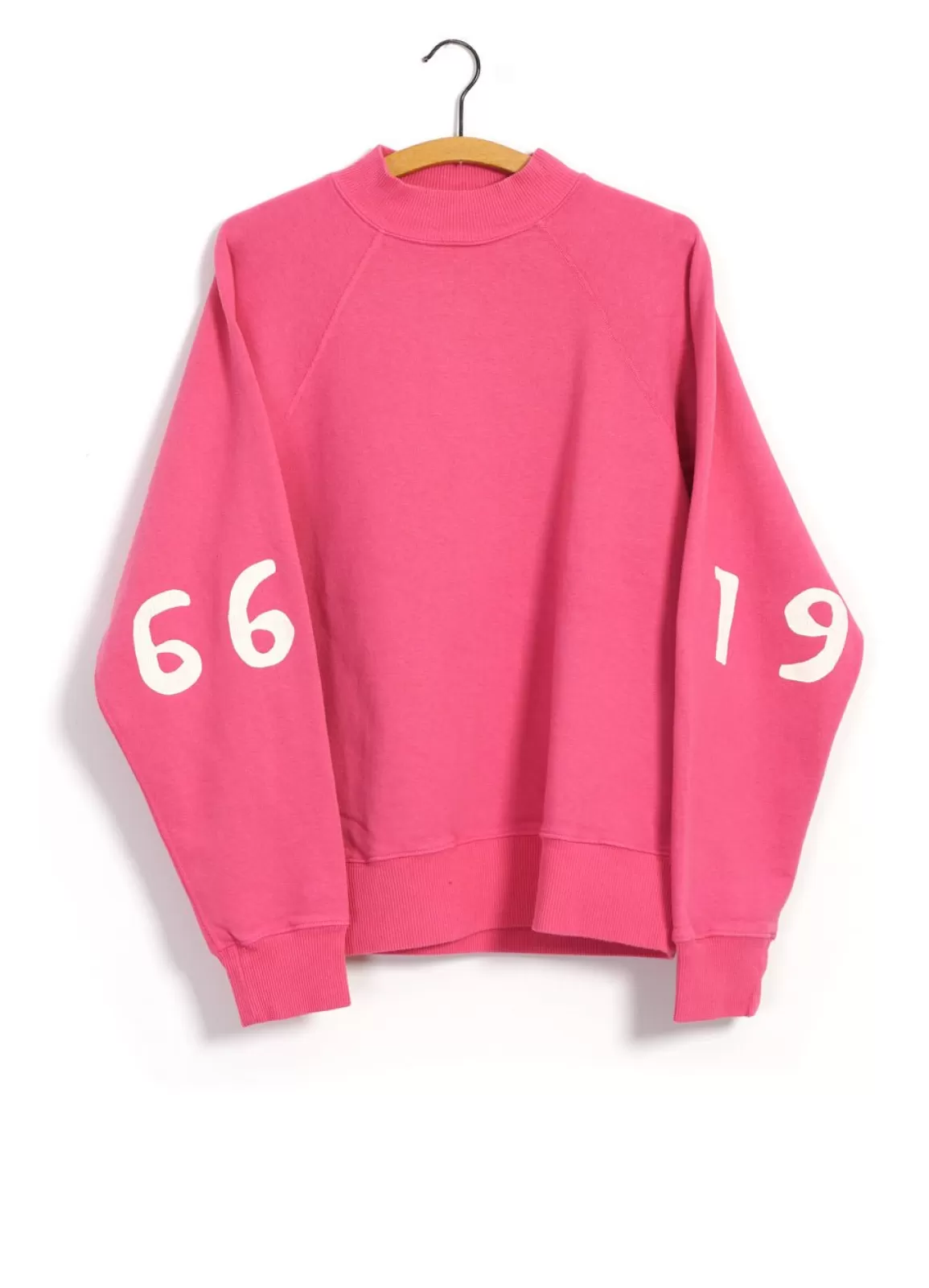 Outlet 1966 Fleece | Raglan Mock Neck Sweater | Pink Jerseys