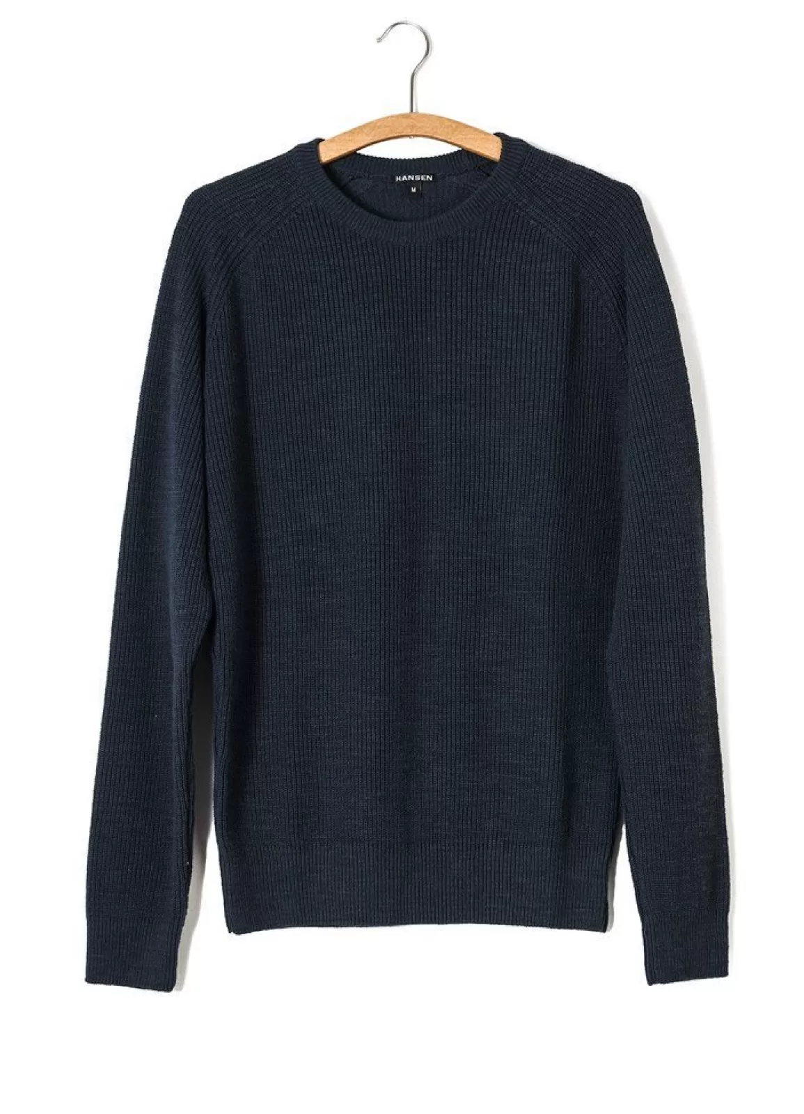 Best Sale Alfred | Knitted Basic Crewneck | Blue Knitwear