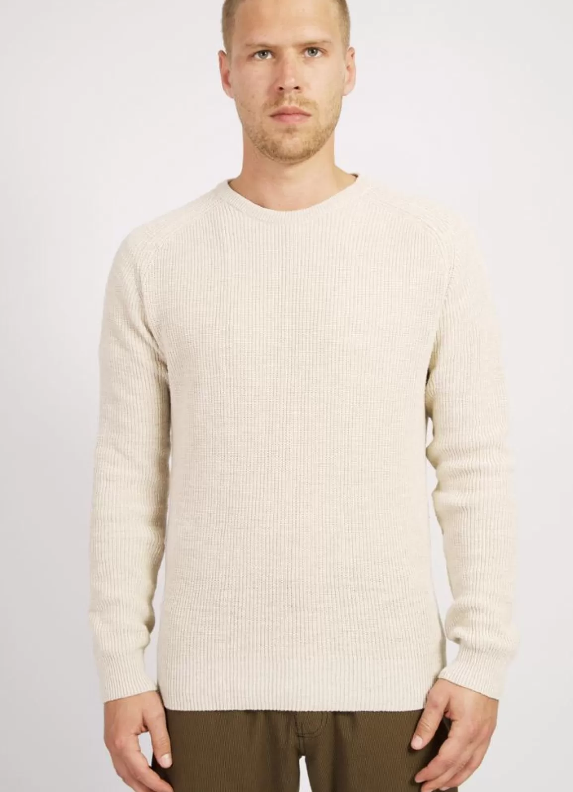 Best Alfred | Knitted Basic Crewneck | Nature Knitwear