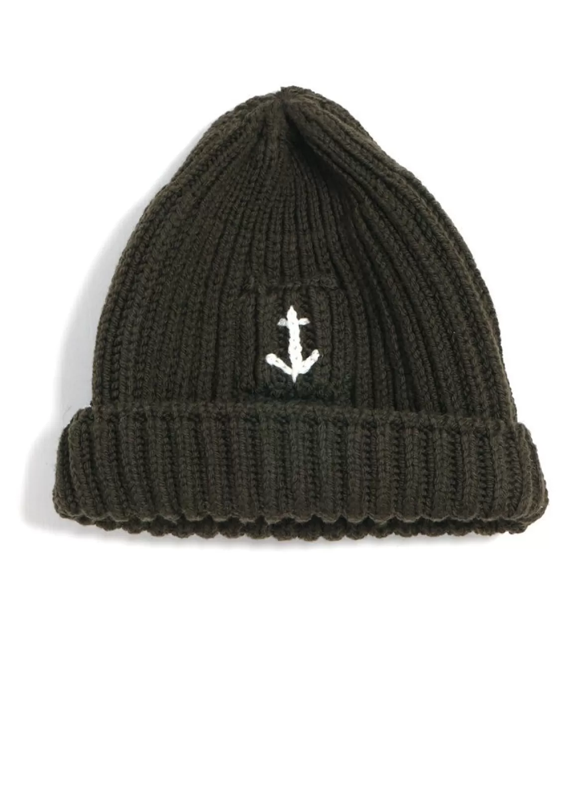 Outlet Anchor Beanie | Merino Wool | Green Knitwear