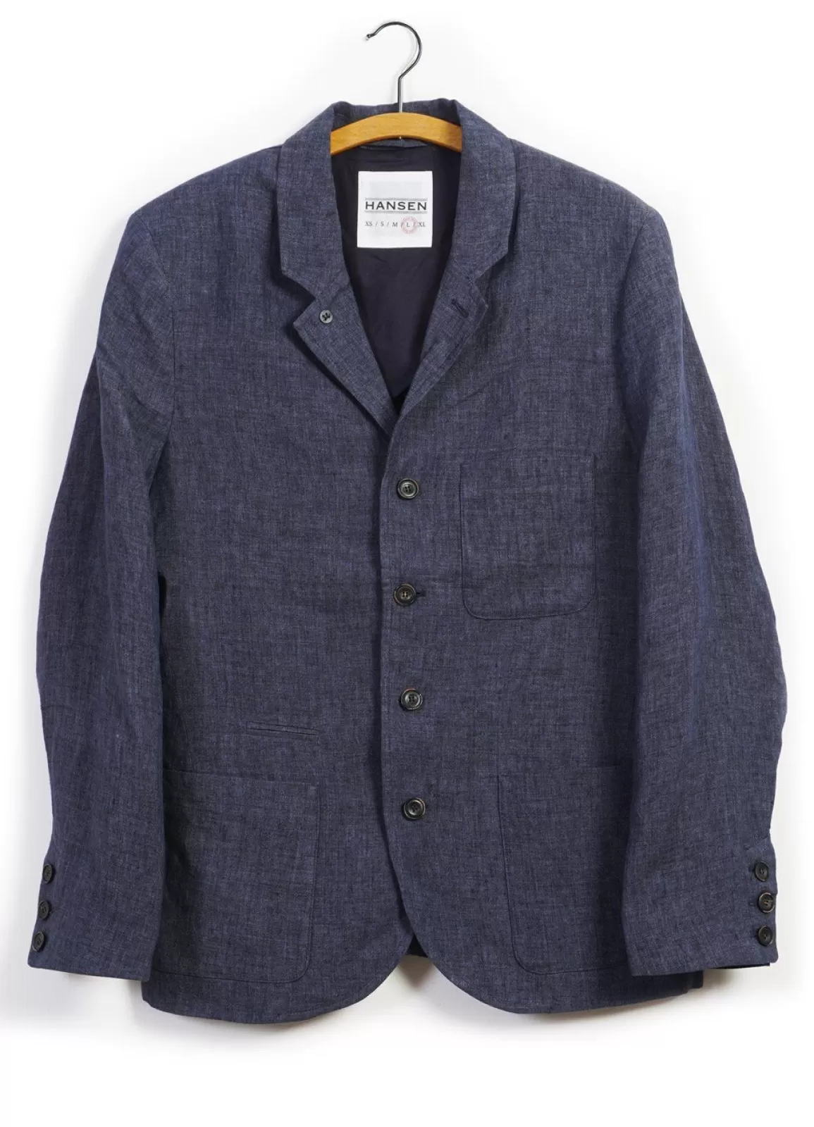 Store Anker | Casual Four Button Blazer | Blue Delave Blazers