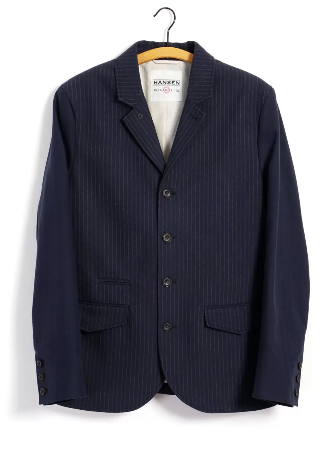 Best Sale Anker | Four Button Classic Blazer | Blue Pin Blazers