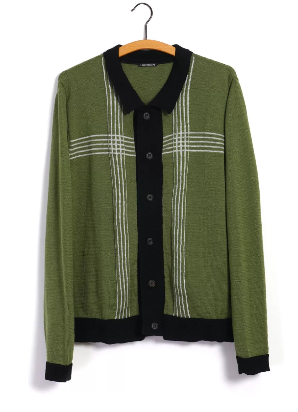 Store Arnold | Knitted Cardigan | Pattern Green Knitwear