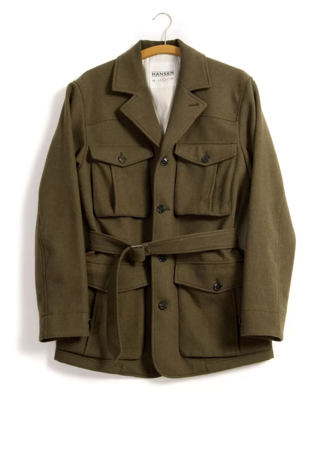 Store Arve | Cargo Pockets Winter Jacket | Olive Jacket & Coats