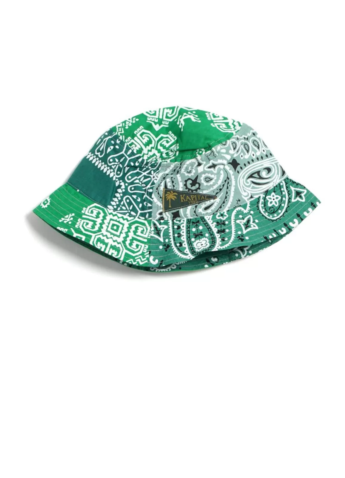 Best Bandana Patchwork | Bucket Hat | Green Hats & Caps