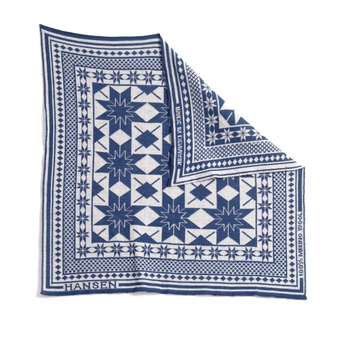 Store Bandana Two | Snow | Blue-White Scarves