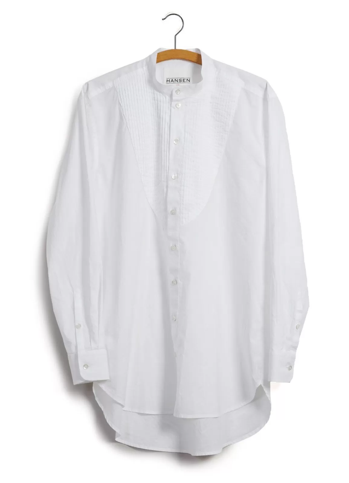 Fashion Basse | Pleated Bib Shirt | White Shirts