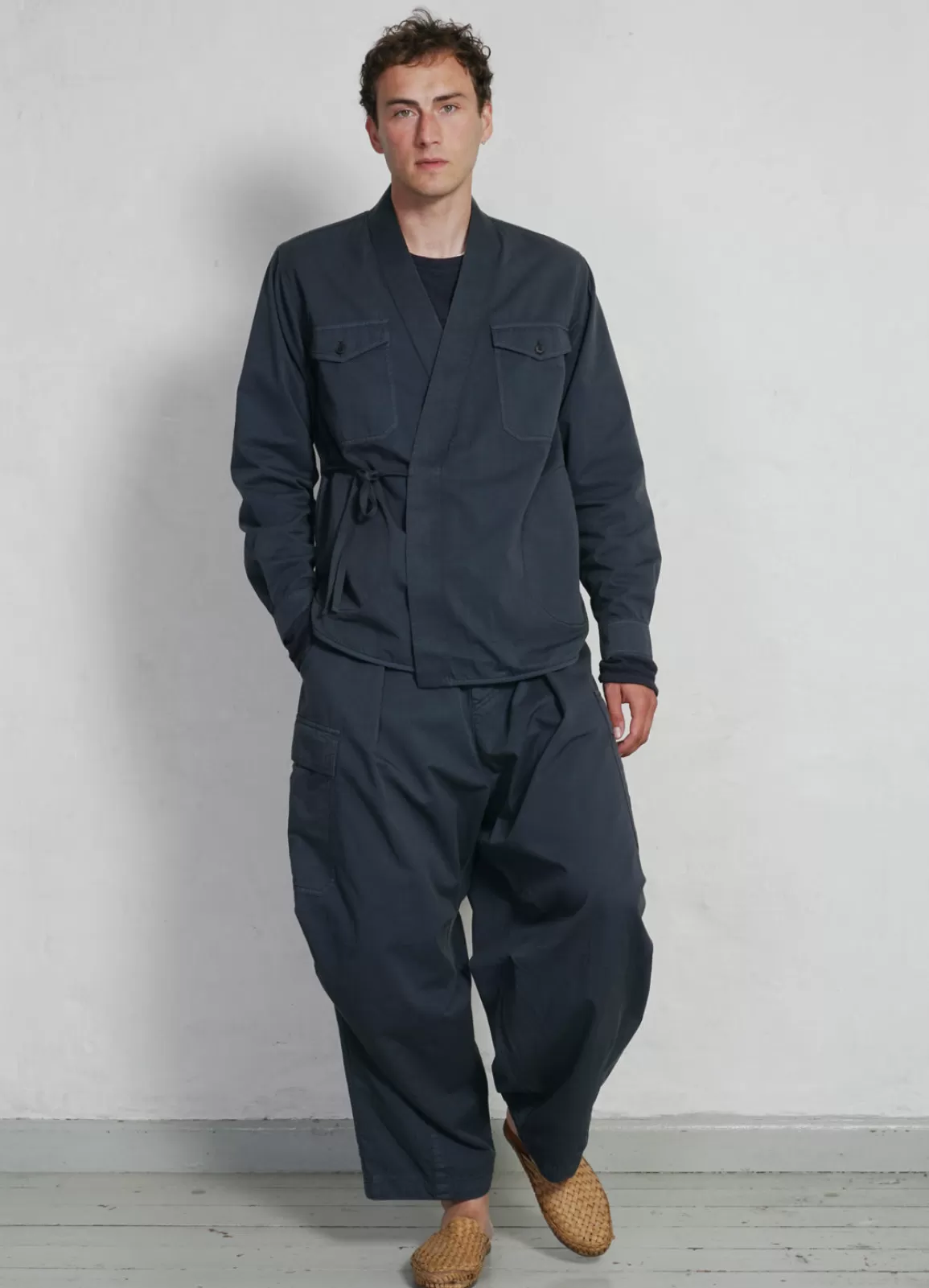 Sale Benny | Super Wide Ballon Trousers | Blue Grey Trousers