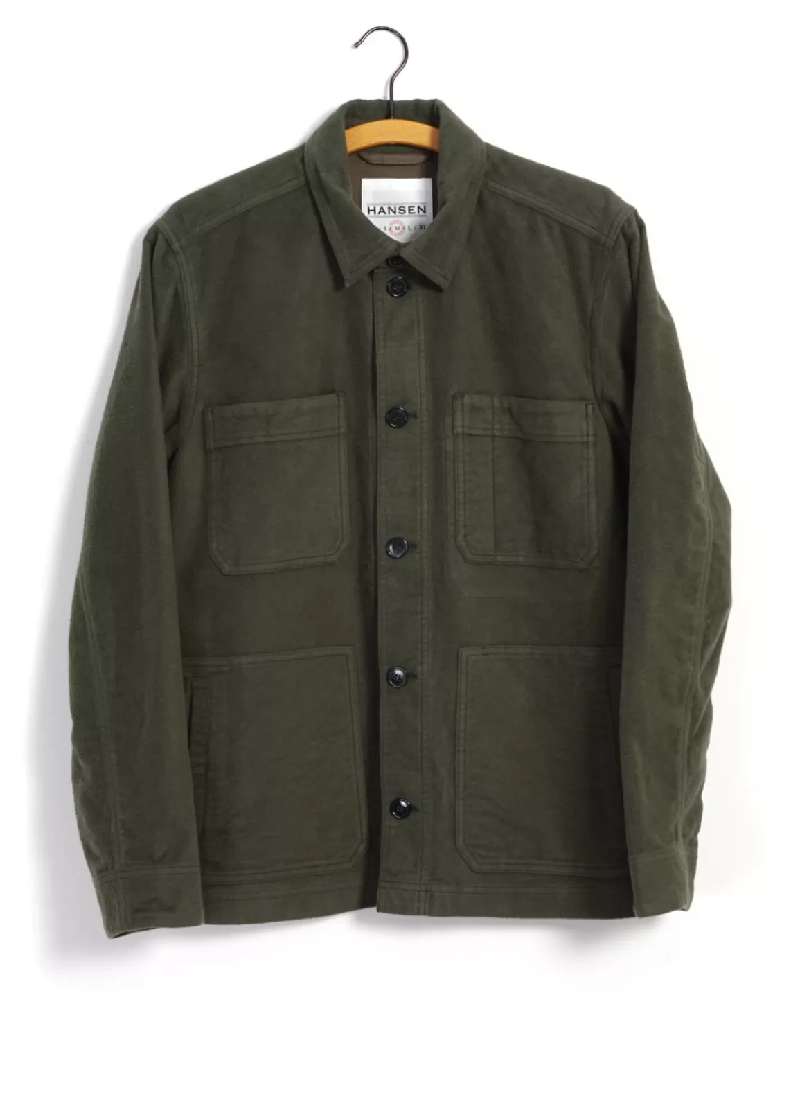 Outlet Bertram | Refined Work Jacket | Dark Green Jacket & Coats