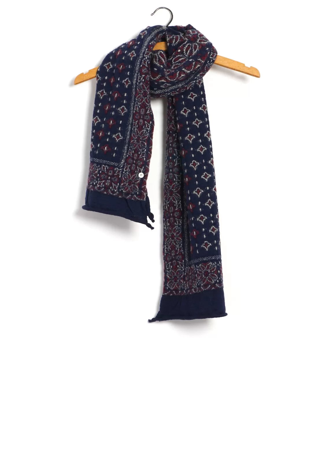 Hot Big Mama | Compressed Wool Scarf | Navy Scarves