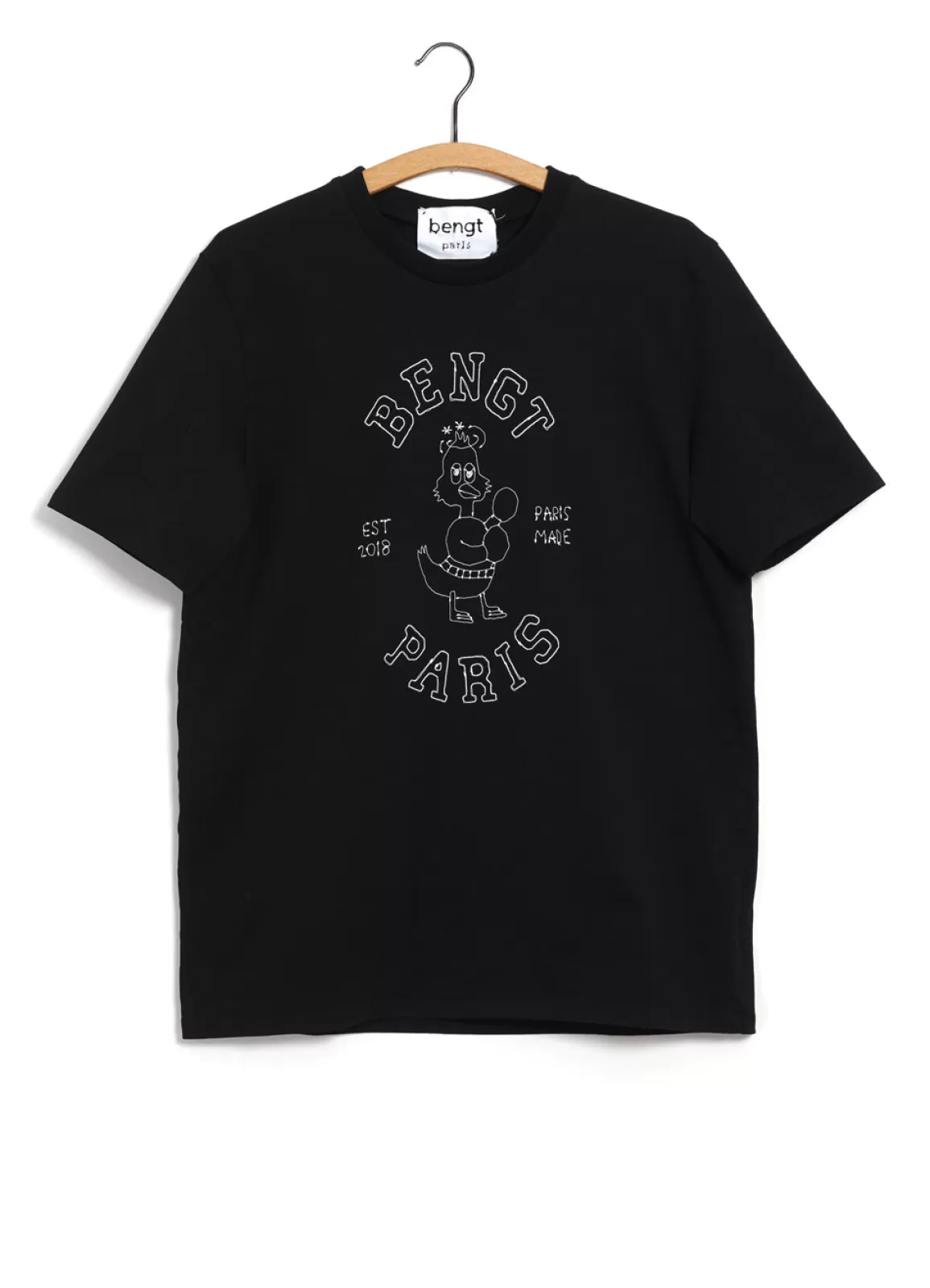 Clearance Boxer | Embroidered T-Shirt | Black Jerseys