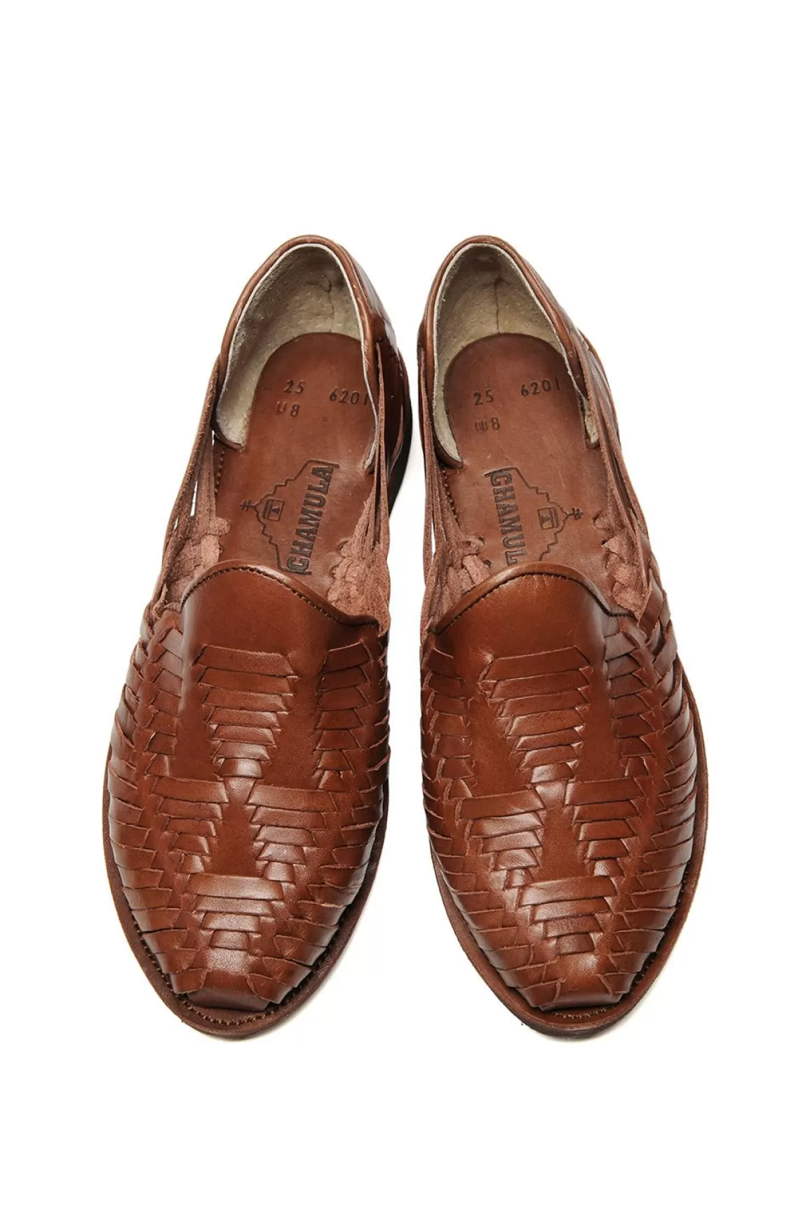 Fashion Cancun Leather Huarache | Slip On Vegetable Tanned Sandals | Brown 2 Sandals