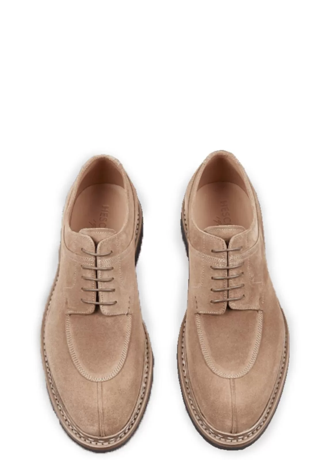 Shop Catalpa | Water-Resistant Suede Derby Shoe | Cream Shoes