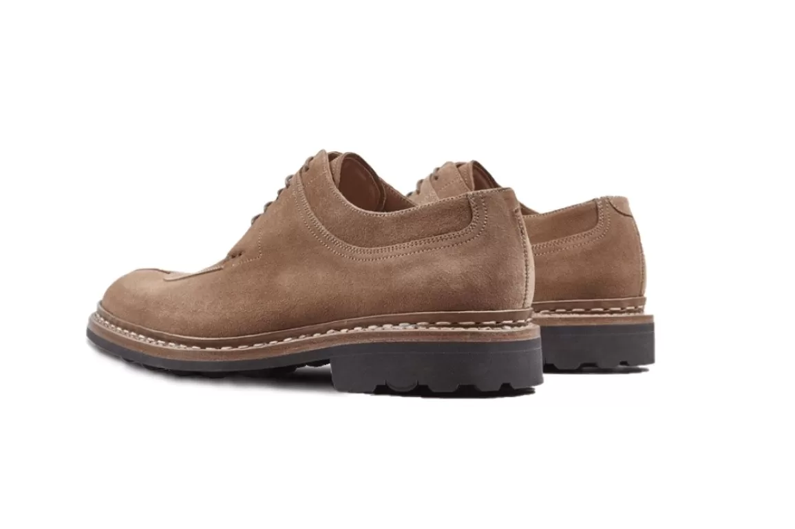 Shop Catalpa | Water-Resistant Suede Derby Shoe | Cream Shoes