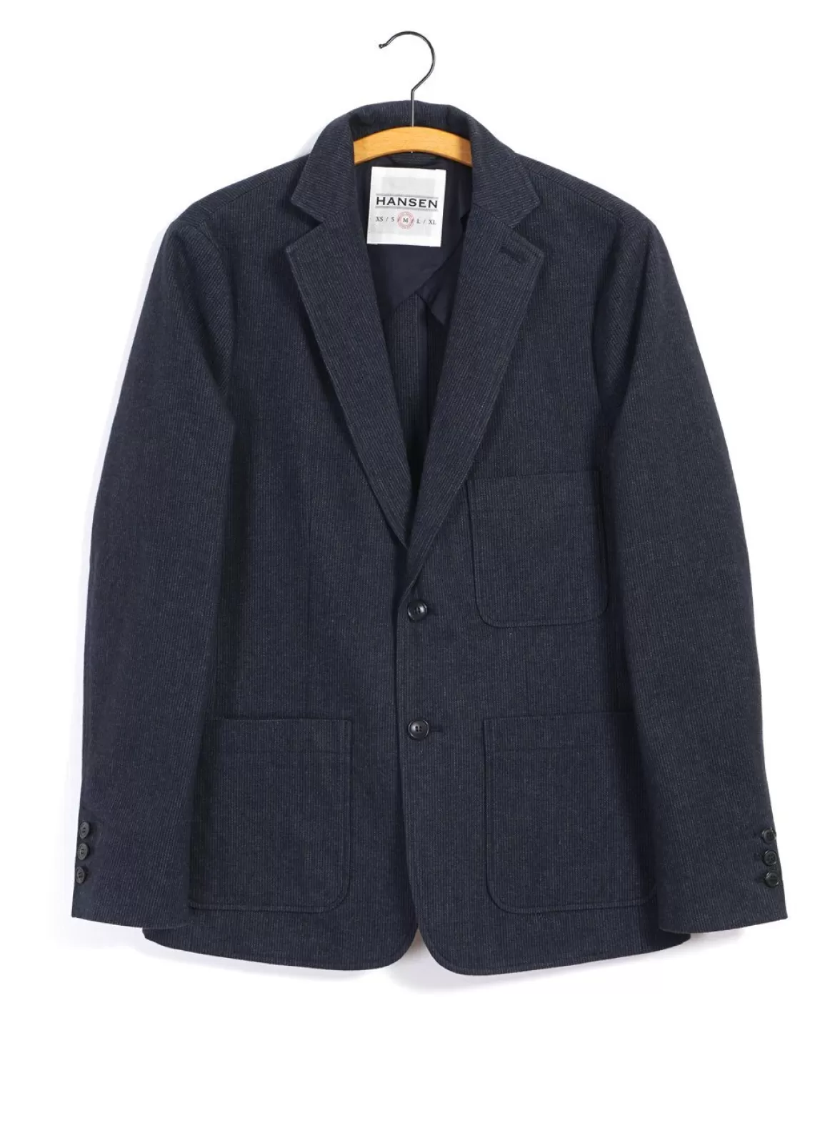 Discount Chris | Classic Two Button Blazer | Brushed Blue Blazers