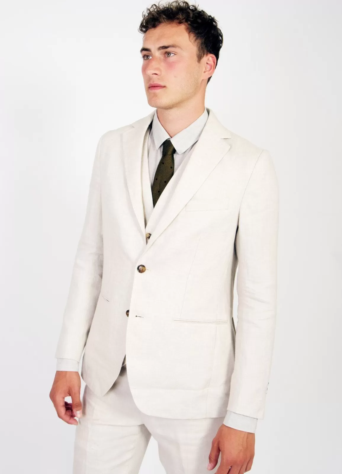 Online Christian | Formal 2 Button Blazer | Ecru Blazers