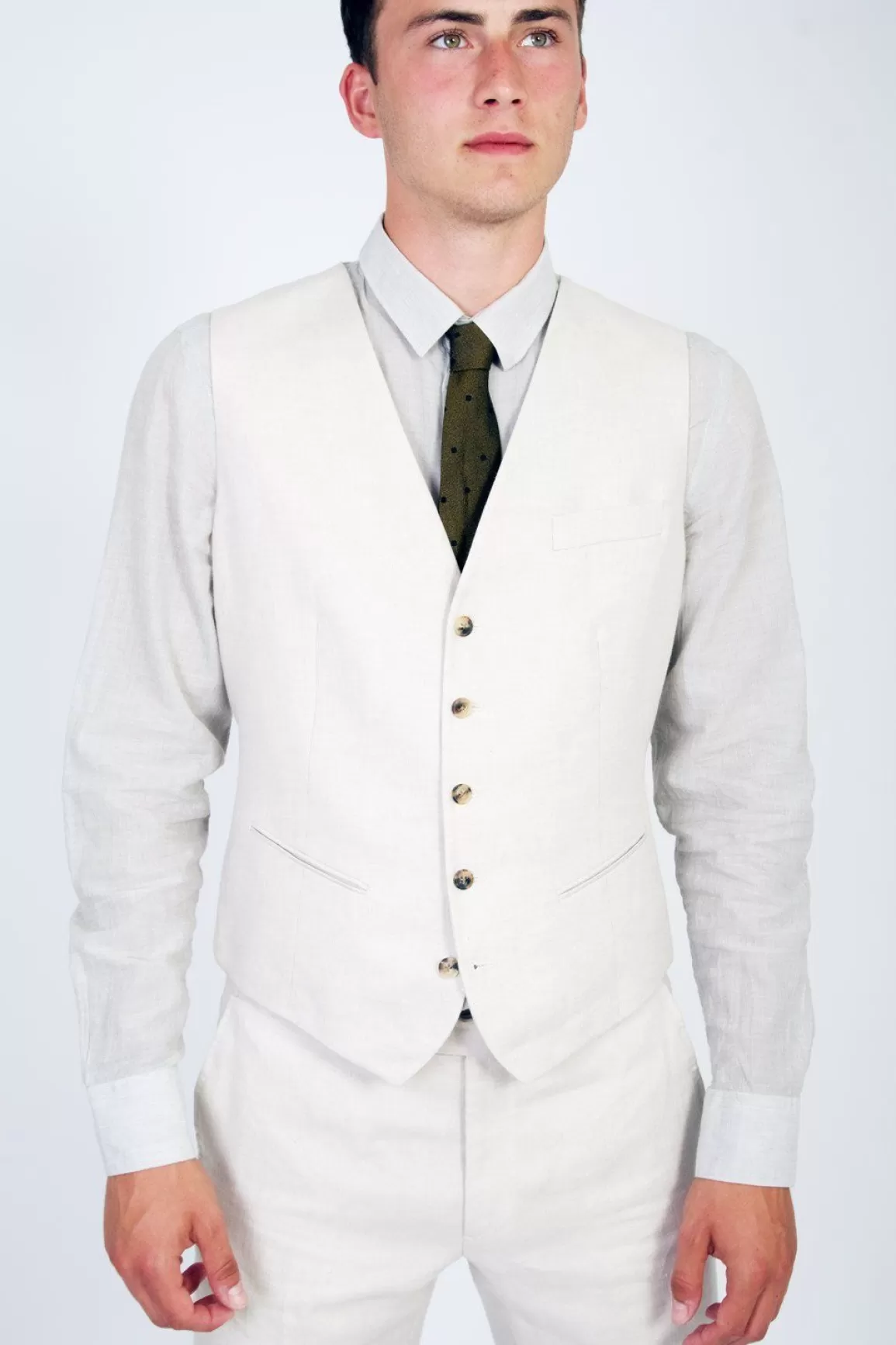 Store Dan | Formal Suit Waistcoat | Ecru Waistcoats