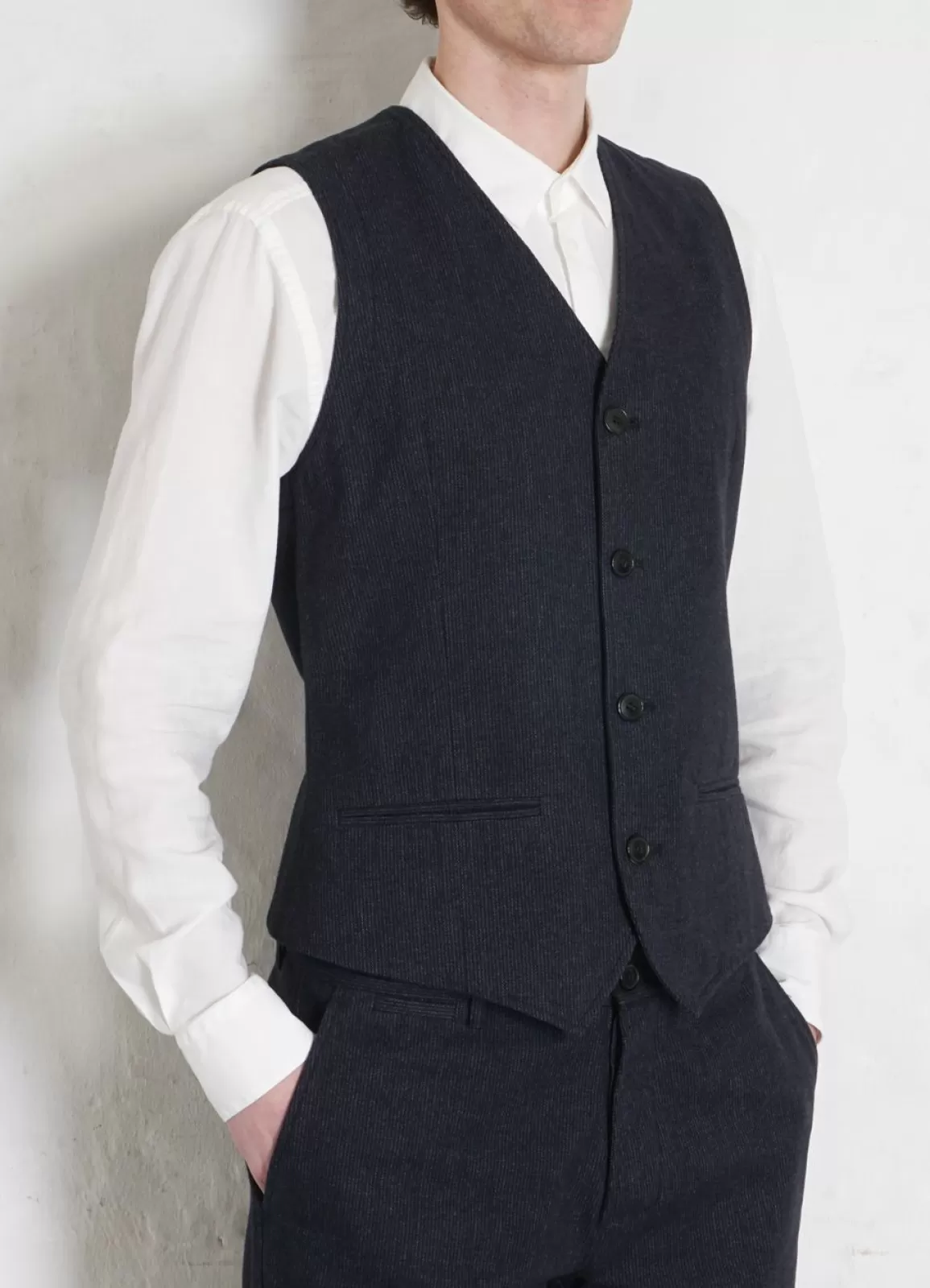 Discount Daniel | Classic Waistcoat | Brushed Blue Waistcoats