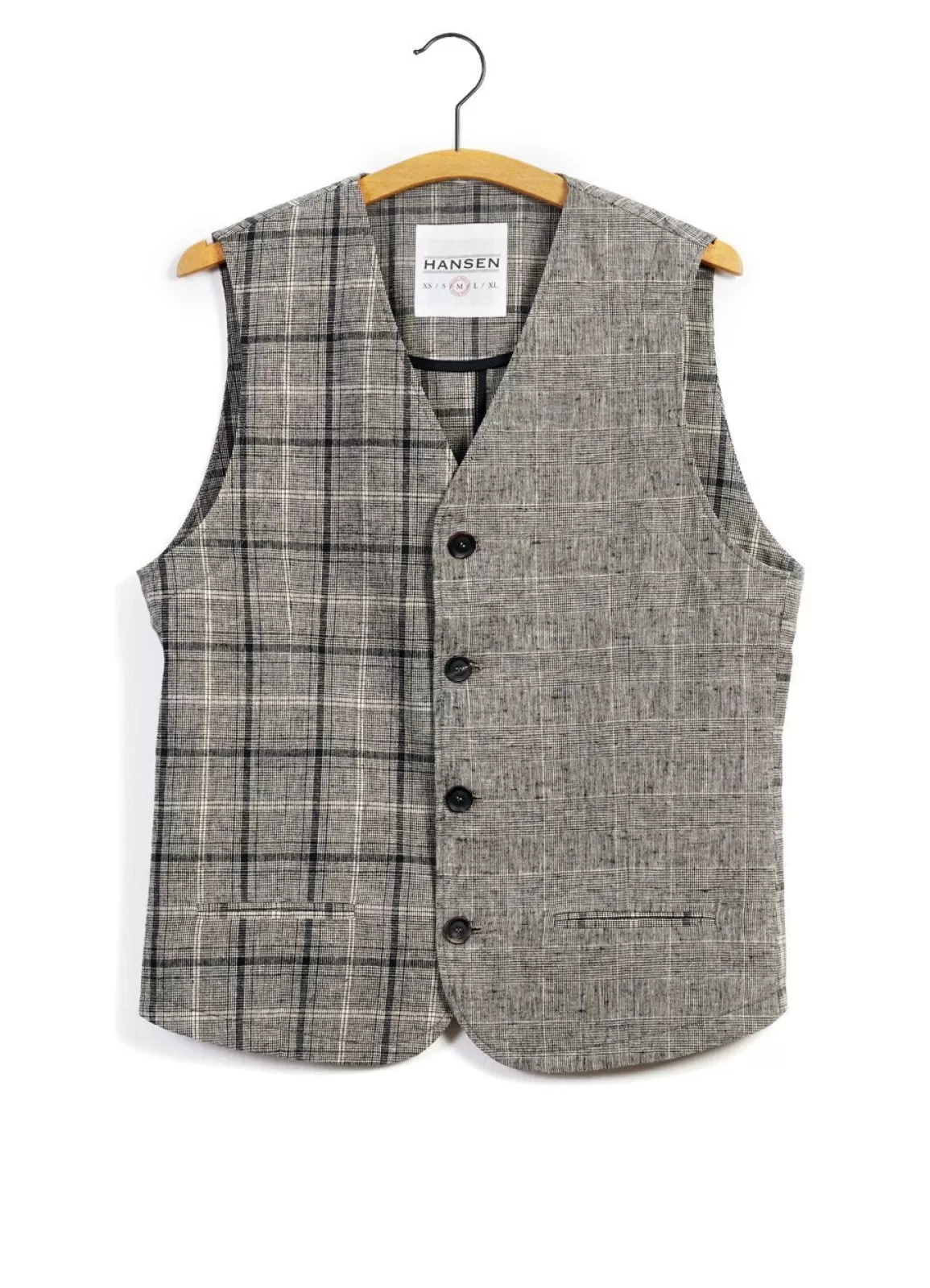 Hot Daniel | Four Button Waistcoat | Mixed Check Waistcoats