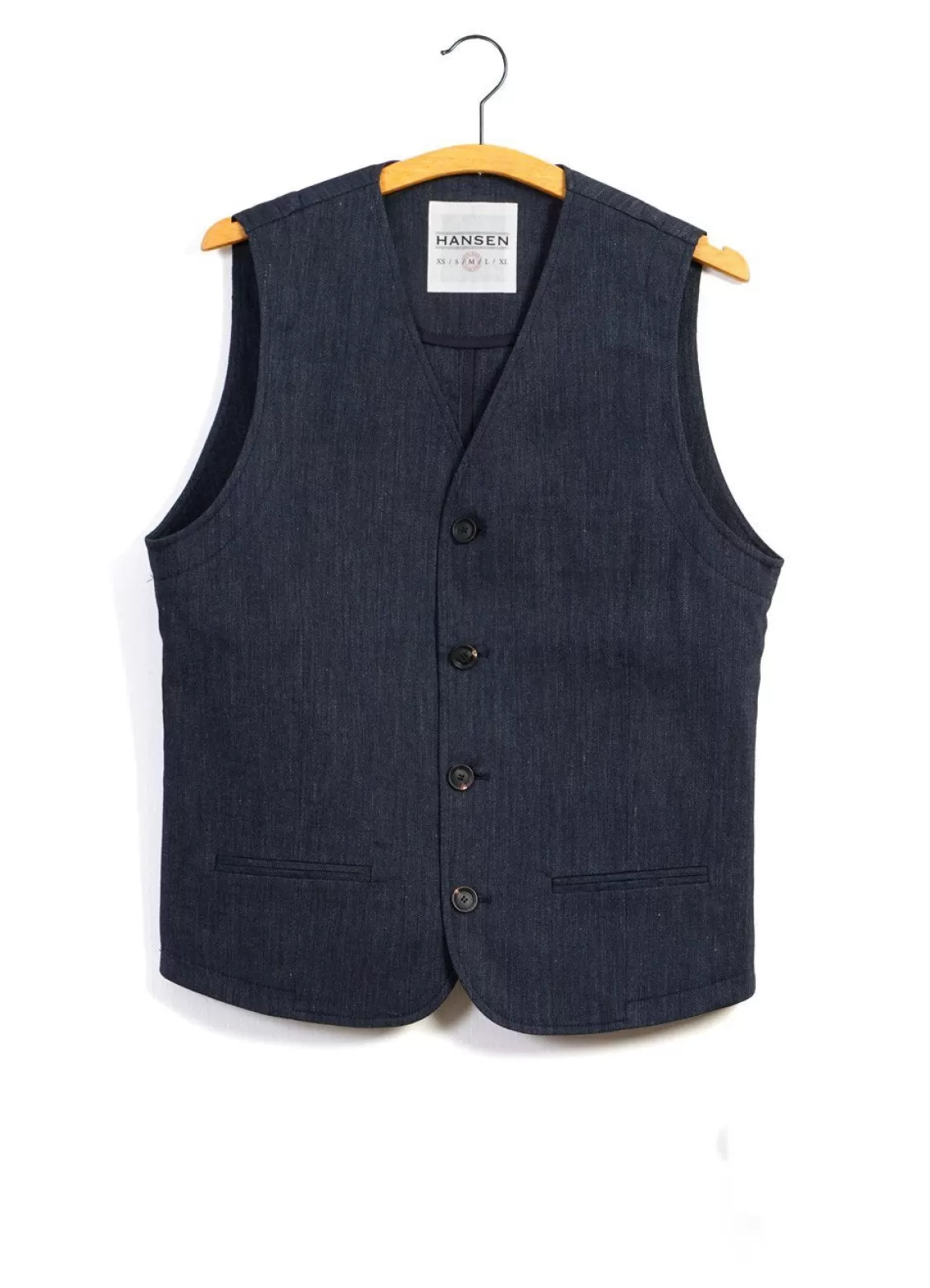 Shop Daniel | Four Button Waistcoat | Navy Melange Waistcoats