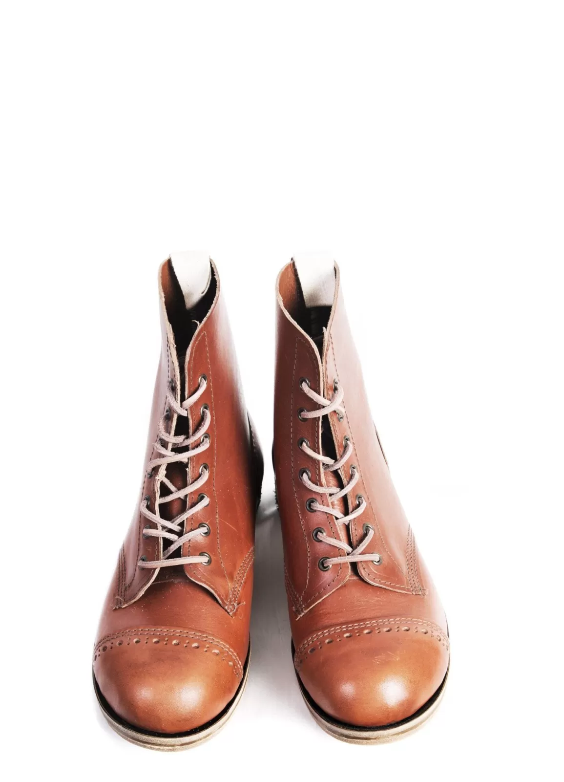 Fashion Derby Boot | Traditional Work Boot | Cognac Boots