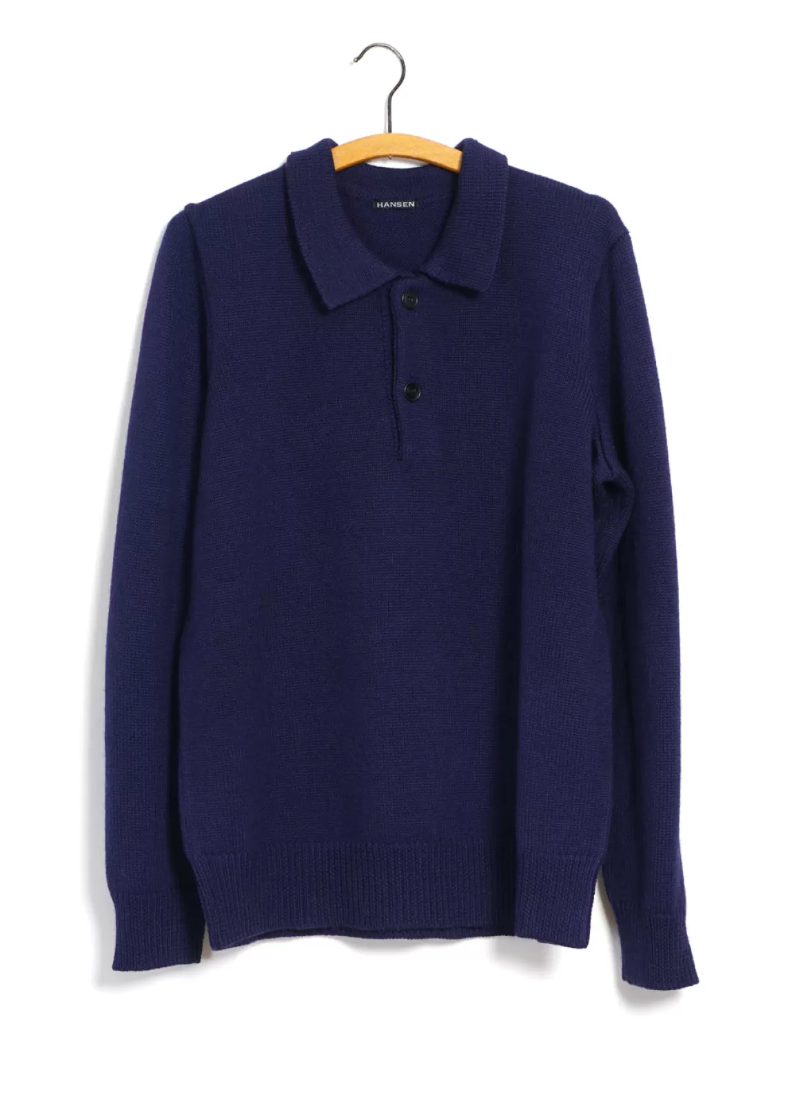 Flash Sale Didrik | Knitted Polo Sweater | Royal Blue Knitwear