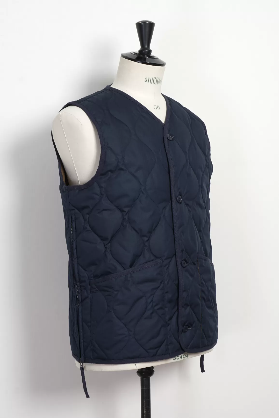 Cheap Down Vest | Military V-Neck Down Vest | Navy Jacket & Coats