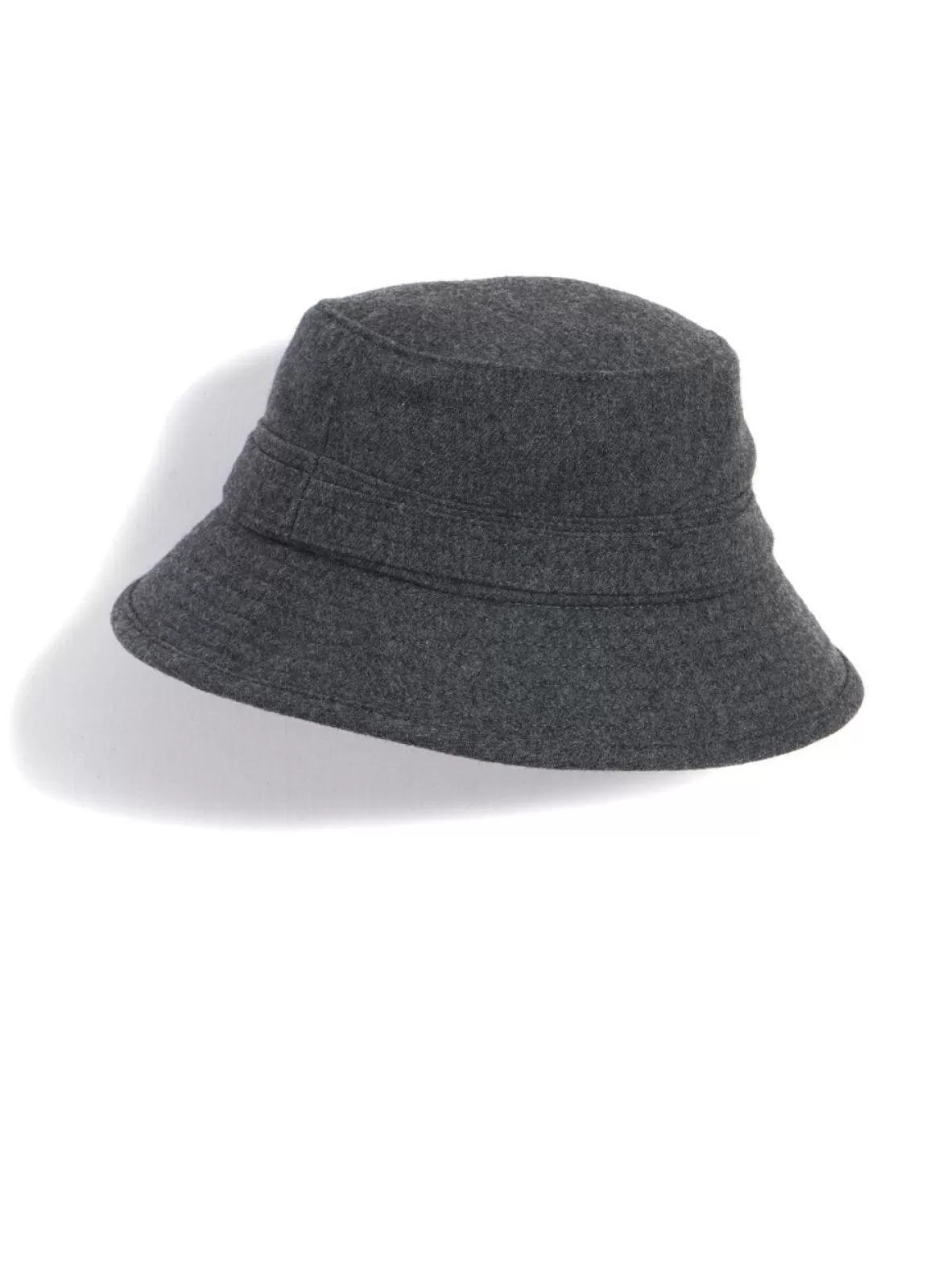 Outlet Edvard | Bucket Hat With Earflaps | Grey Melange Hats & Caps