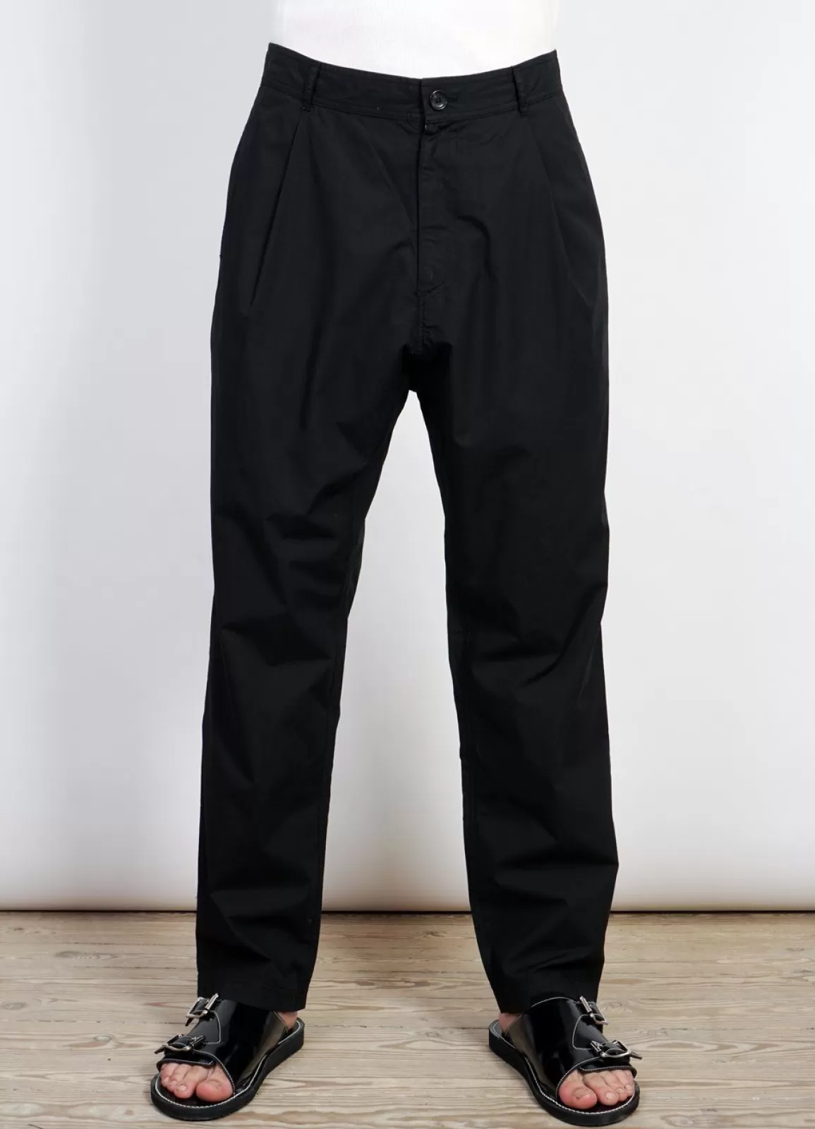 Best Eigil | Light Wide Cut Summer Trousers | Black Trousers