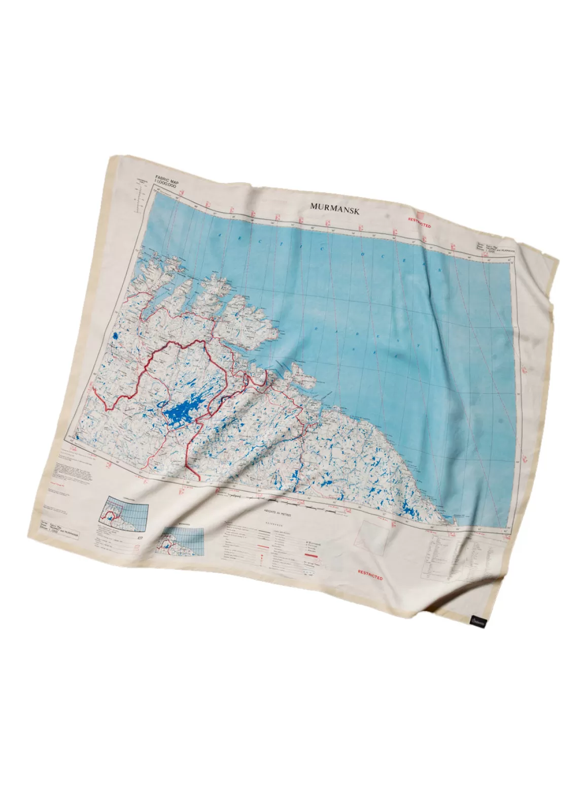 Cheap Escape Scarf | Vintage British Army Map | Murmansk / Tromso Scarves
