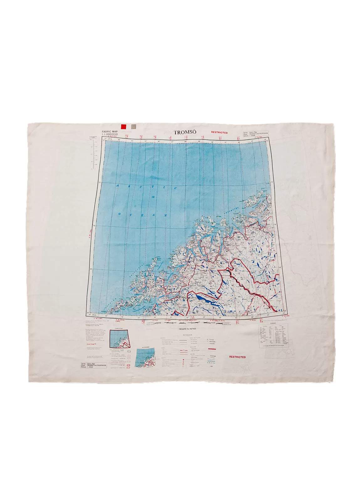 Cheap Escape Scarf | Vintage British Army Map | Murmansk / Tromso Scarves