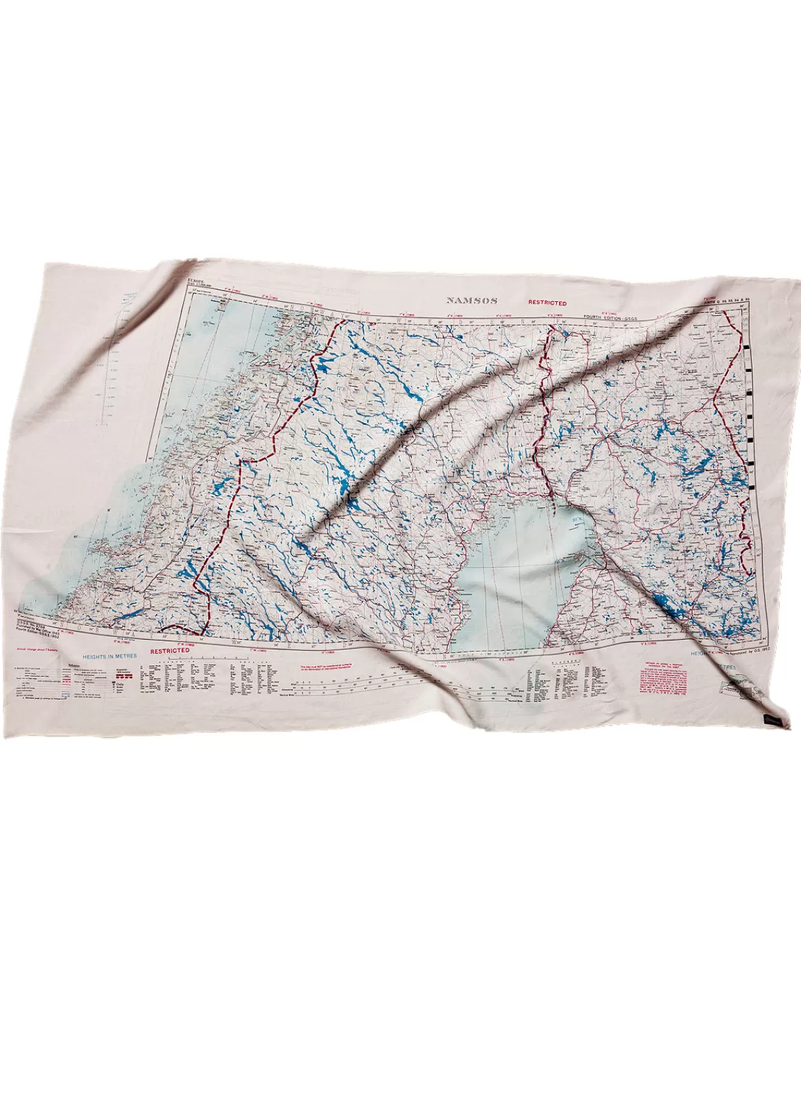 Best Escape Scarf | Vintage British Army Map | Namsos / Archangels'K Scarves