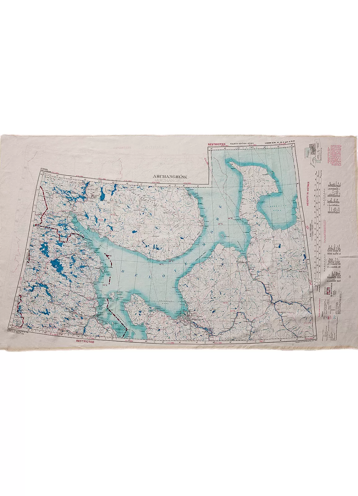 Best Escape Scarf | Vintage British Army Map | Namsos / Archangels'K Scarves