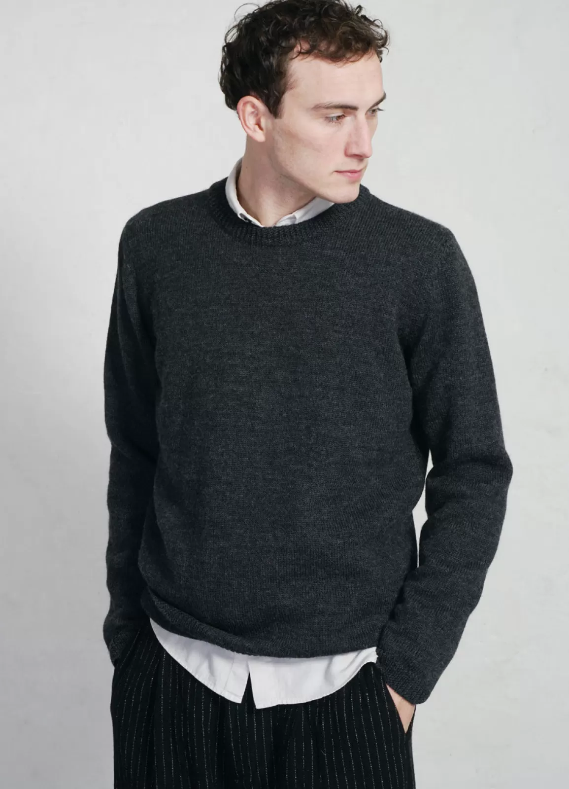 Hot Eske | Crew Neck Sweater | Anthrazit Knitwear