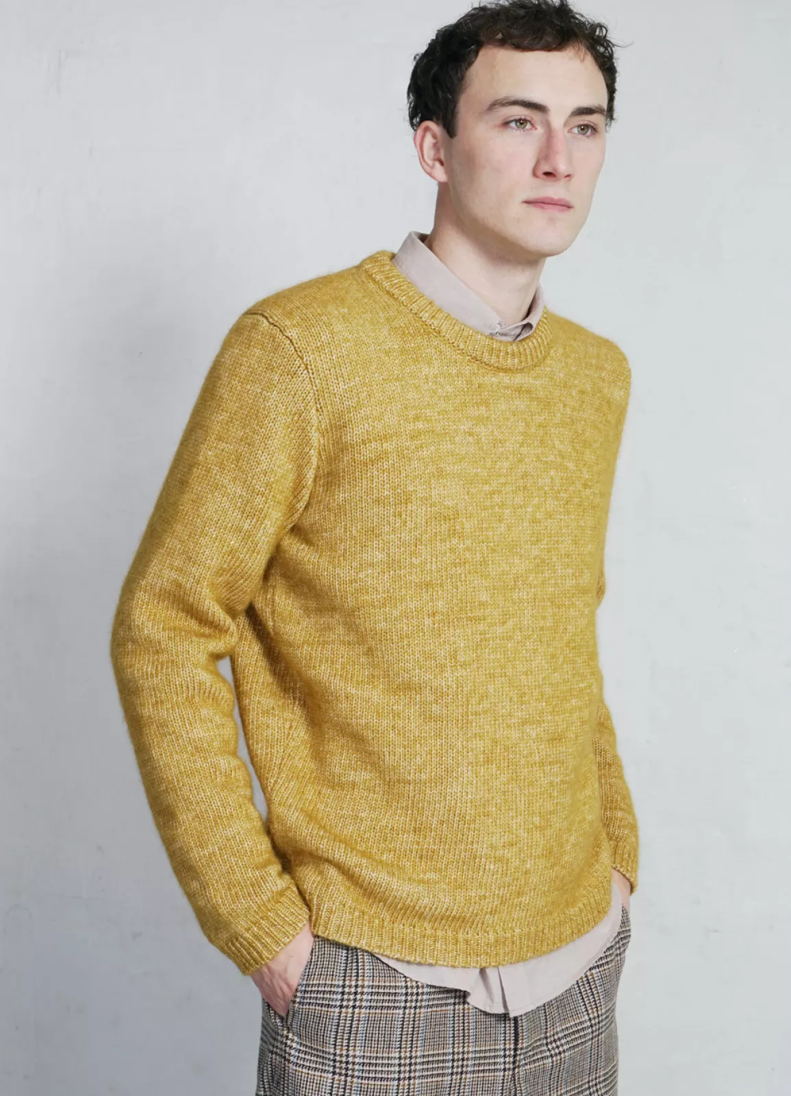 Discount Eske | Crew Neck Sweater | Gold Knitwear