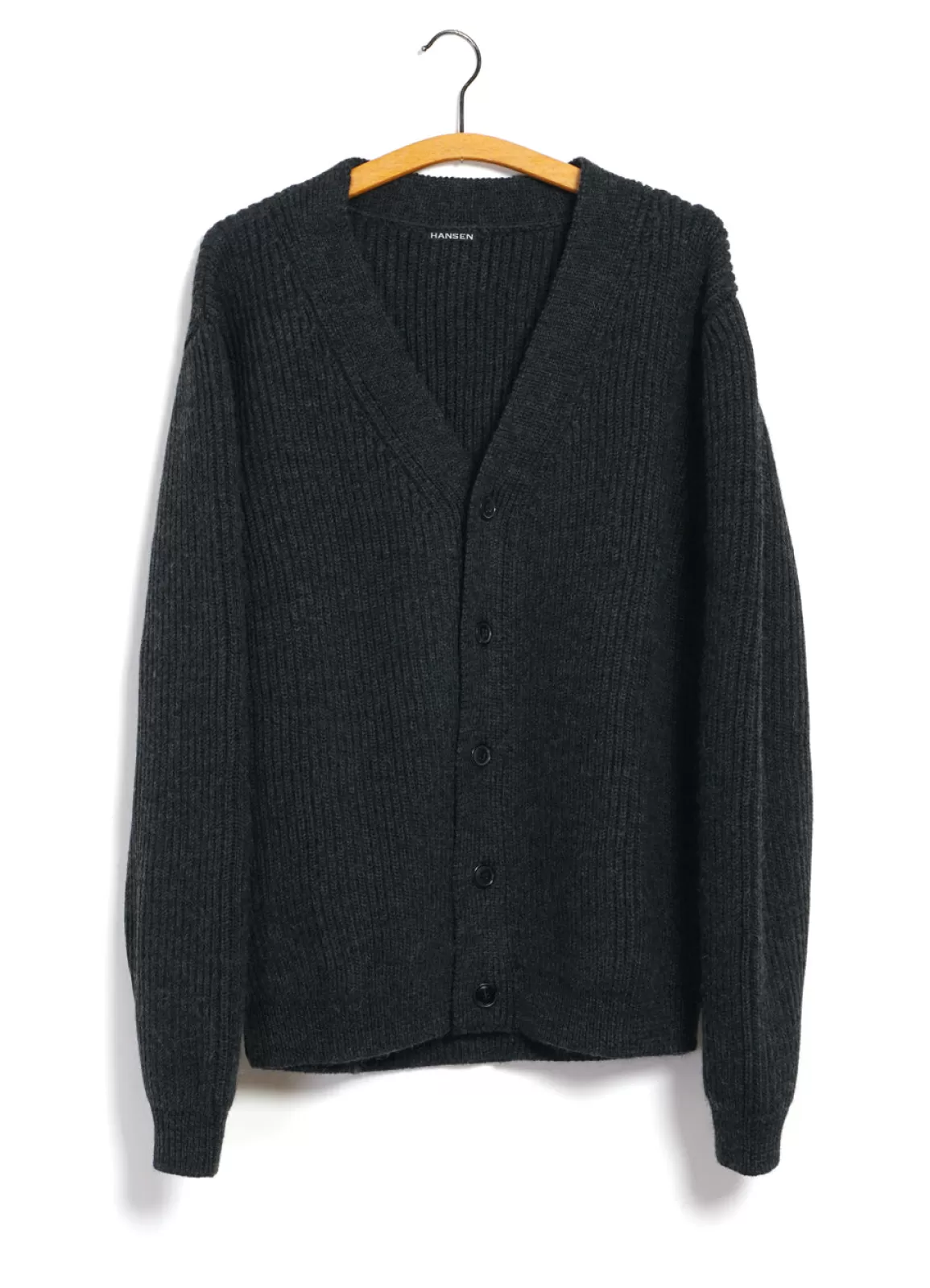 Sale Evald | Heavy Knit Cardigan | Anthrazit Knitwear