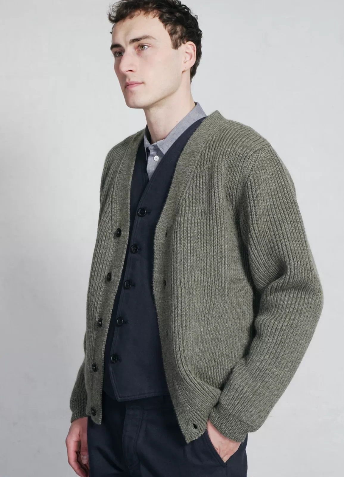 Flash Sale Evald | Heavy Knit Cardigan | Hunter Knitwear