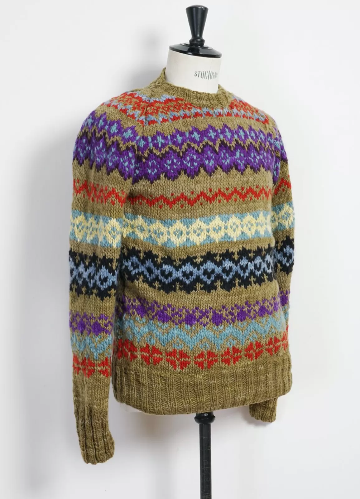 Outlet Fair Isle 8 | Hand-Knitted Pullover | Alfalfa Knitwear