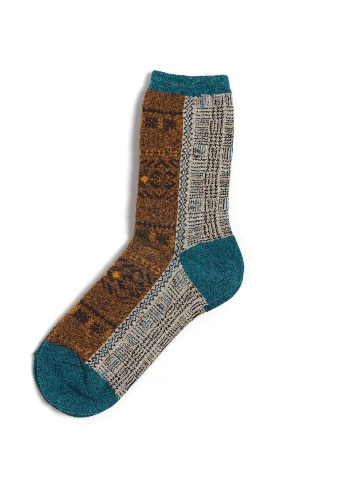 Discount Fair Isle | 144 Yarns 1Tone Socks | Brown Socks