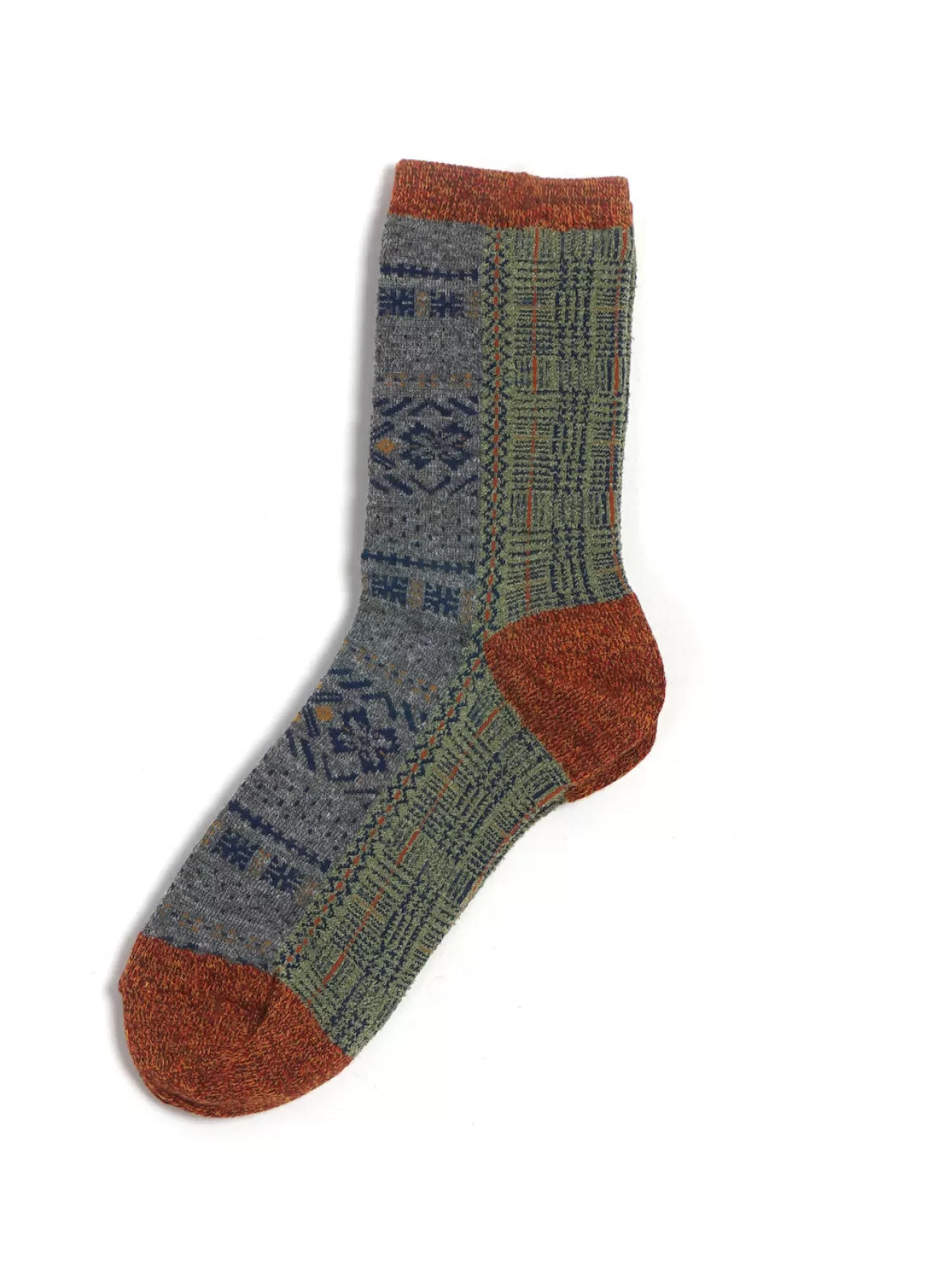 Sale Fair Isle | 144 Yarns 1Tone Socks | Gray Socks