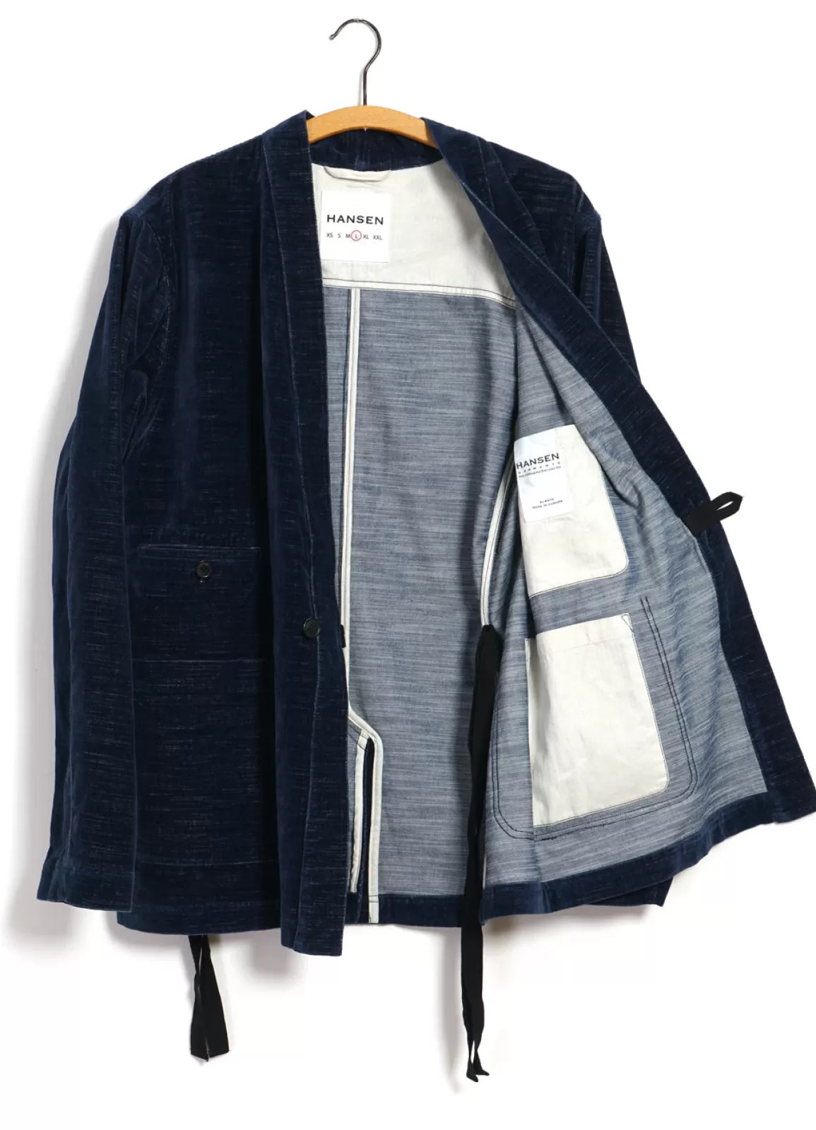 Online Folke | Scarecrow'S Jacket | Velvet Indigo Jacket & Coats