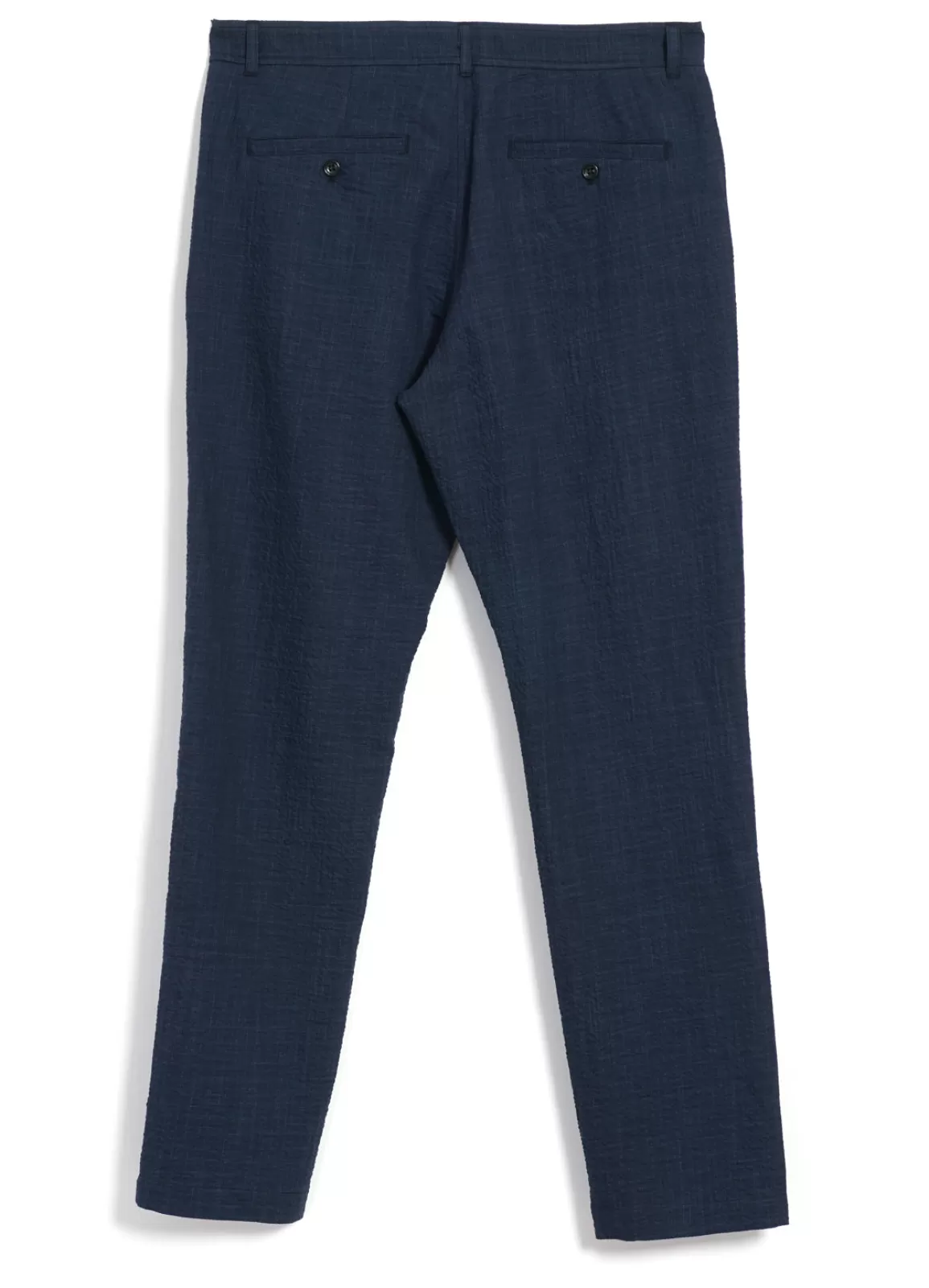 Best Fred | Regular Cut Trousers | Crinkle Blue Suiting