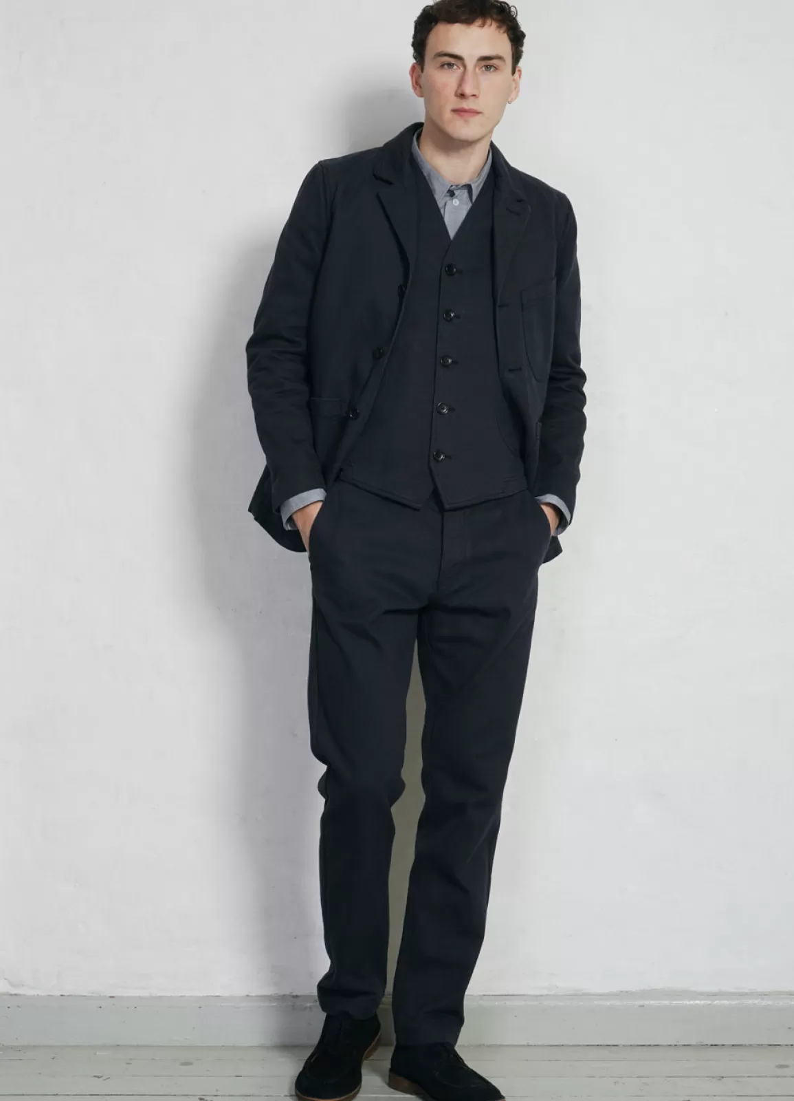 Online Fred | Regular Cut Work Trousers | Dark Navy Suiting