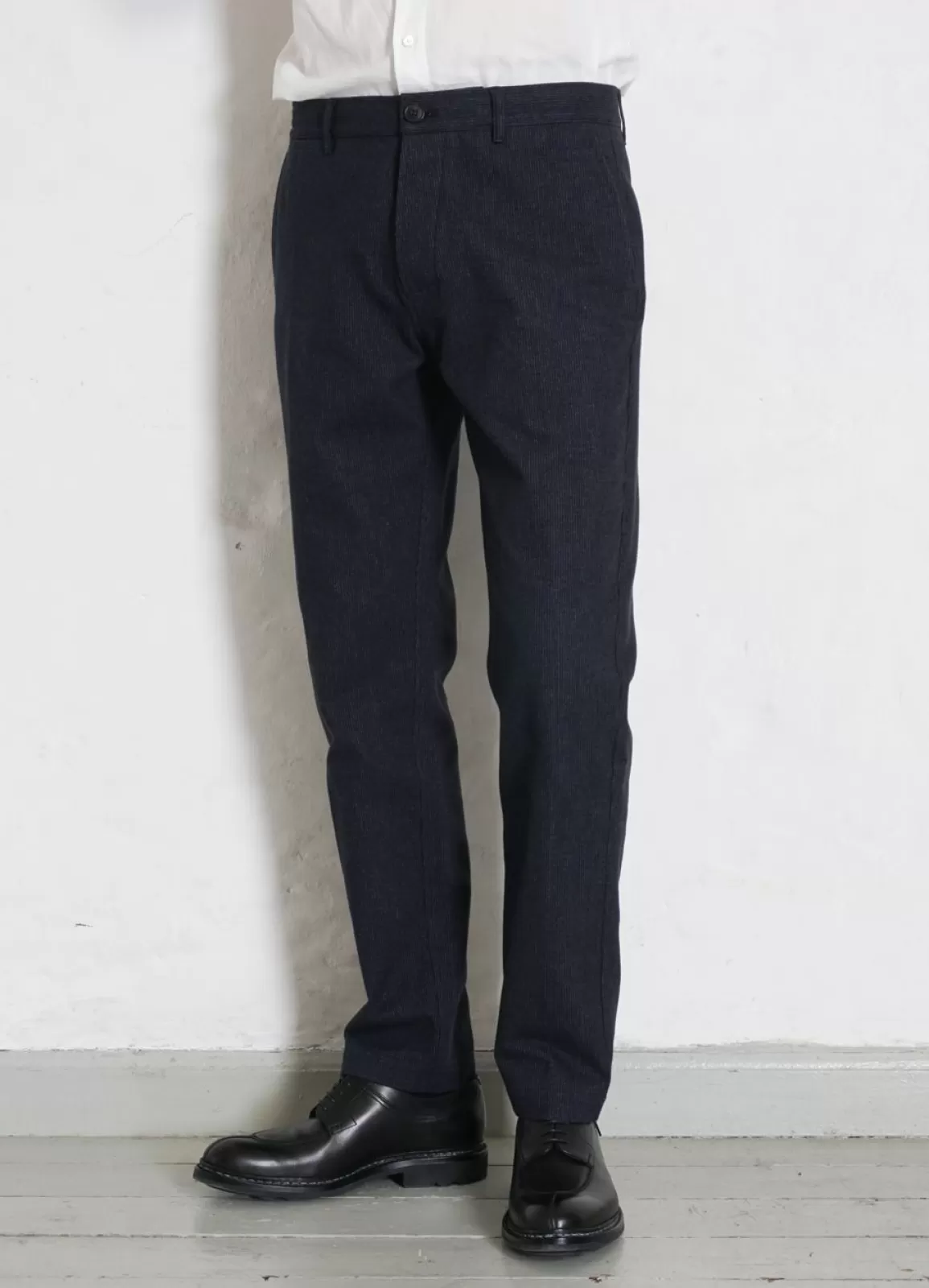 Discount Fred | Regular Fit Trousers | Brushed Blue Suiting