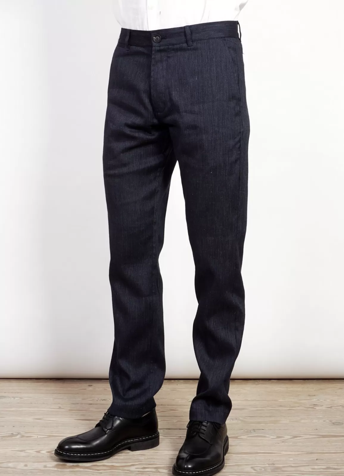 Hot Fred | Regular Fit Trousers | Navy Melange Suiting