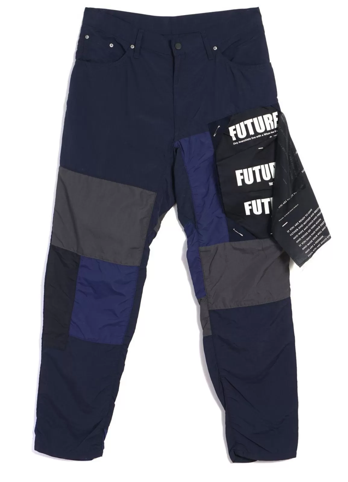 Outlet Future Panel Pants | Navy Trousers