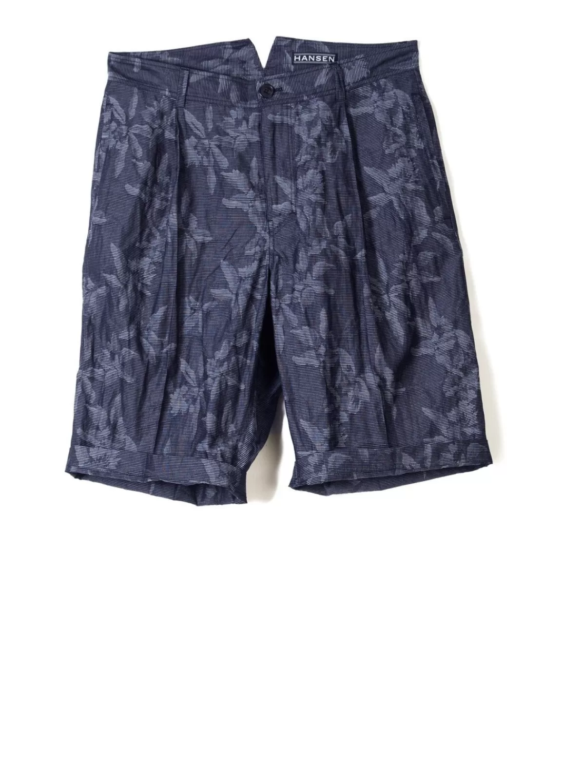 Sale Gilbert | Wide Cut Shorts | Botanic Indigo Suiting