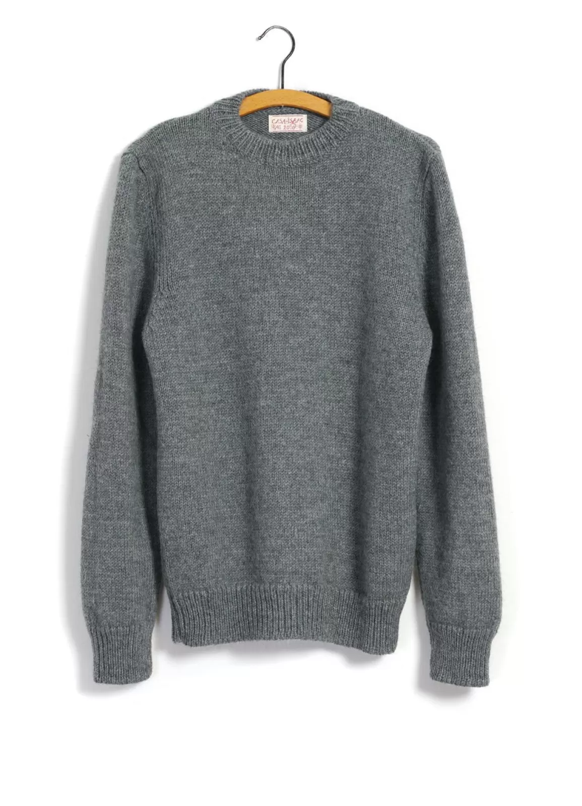 Cheap X Casa Isaac | Alpaca Crew Neck | Grey Knitwear