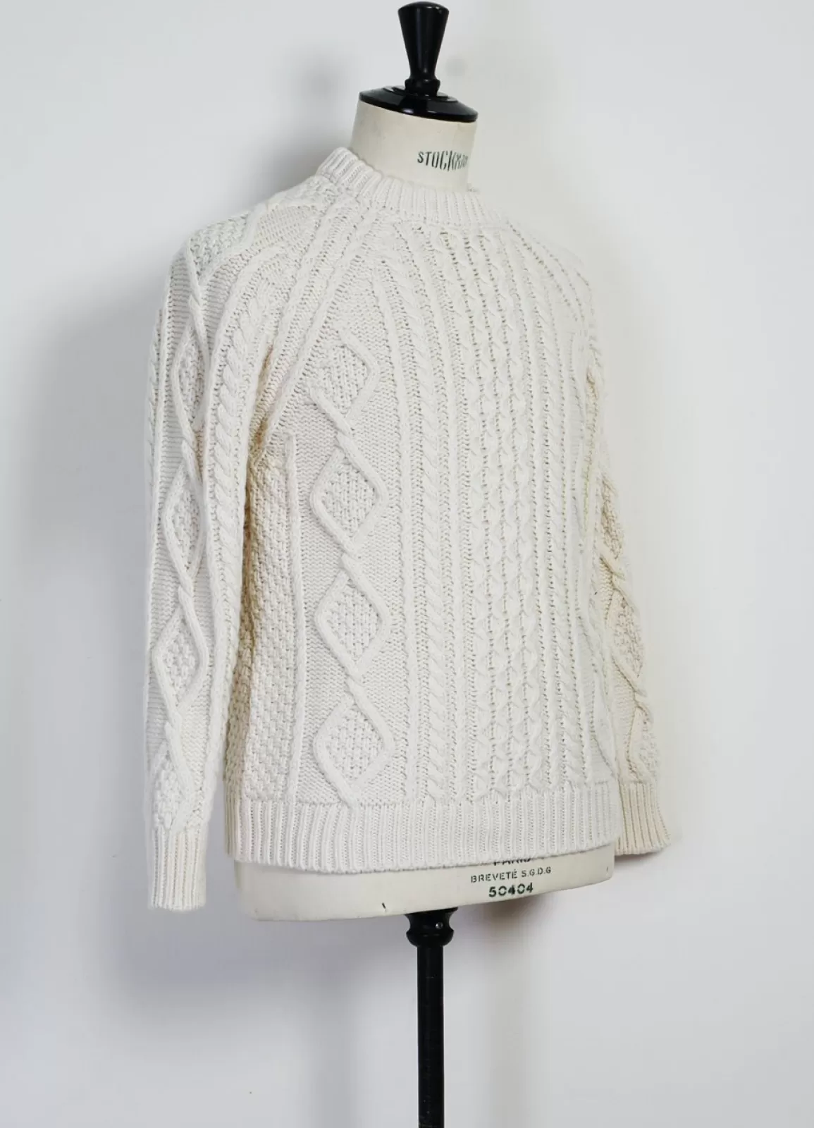 Cheap X Casa Isaac | Cable Knit Crew Neck | Ecru Knitwear