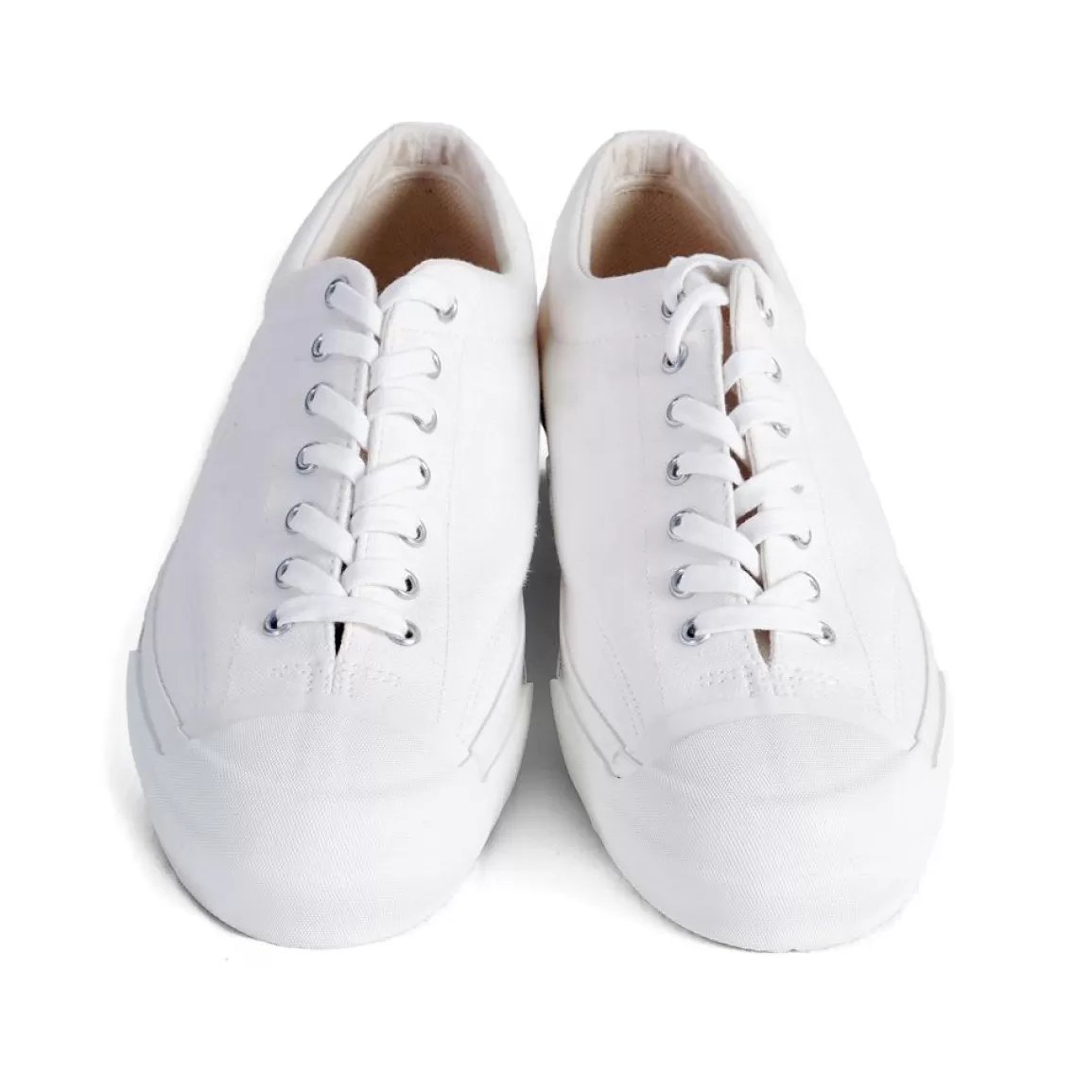 Online Gym Court | Canvas Vulcanised Sole Sneaker | White Shoes